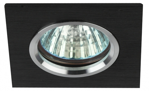 Светильник ЭРА KL57 SL/BK литой алюминевый MR16 12V/220V 50W серебро/черный (100/2100) (Б0017255) фото 3