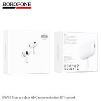 Наушники внутриканальные Borofone BW93, пластик, bluetooth 5.4, микрофон, ANC, цвет: белый (1/17/102) (6941991123238)
