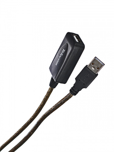Кабель удлинительный USB 2.0-repeater, активный <Am--> Af> 5м TELECOM <TUS7049-5M> (1/100)