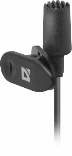 Микрофон DEFENDER MIC-109 черный, на прищепке, 1,8 м. (1/50) (64109) фото 6