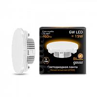 Лампа светодиодная GAUSS GX53 6W 460lm 3000K 1/10/100 (108008106)