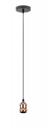Cветильник ЭРА PL13 E27 - 1 RG подвес потолочный LOFT под лампу цоколь Е27 провод 1 м цвет розовое золото (60/360) (Б0048522) фото 6