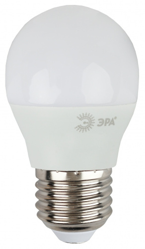 Лампа светодиодная ЭРА STD LED P45-9W-840-E27 E27 / Е27 9Вт шар нейтральный белый свет (1/100) (Б0029044) фото 5