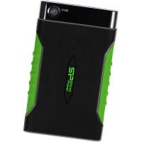 Внешний HDD  Siliсon Power  1 TB  A15 Armor, чёрный/зелёный, 2.5", USB 3.0 (SP010TBPHDA15S3K)