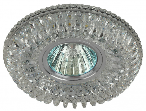 Светильник ЭРА DK LD34 SL/WH декор cо светодиодной подсветкой MR16 прозрачный (Б0036479) фото 4 Светильник ЭРА DK LD34 SL/WH декор cо светодиодной подсветкой MR16 прозрачный (Б0036479) фото 4