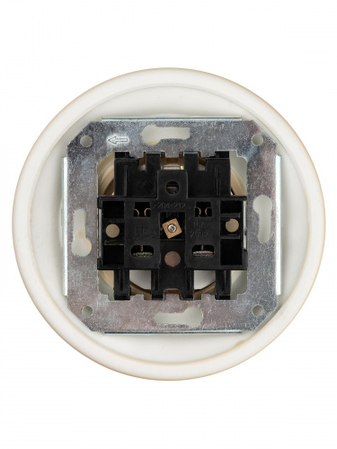 Розетка TDM скрытой установки фарфоровая 2П+З 16А 250В сл. кость «Болонь» (1/36) (SQ1820-0322) фото 3 Розетка TDM скрытой установки фарфоровая 2П+З 16А 250В сл. кость «Болонь» (1/36) (SQ1820-0322) фото 3