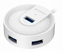 Разветвитель USB 3.0 A4Tech HUB-30 4порт, белый (1/100) (HUB-30 White)