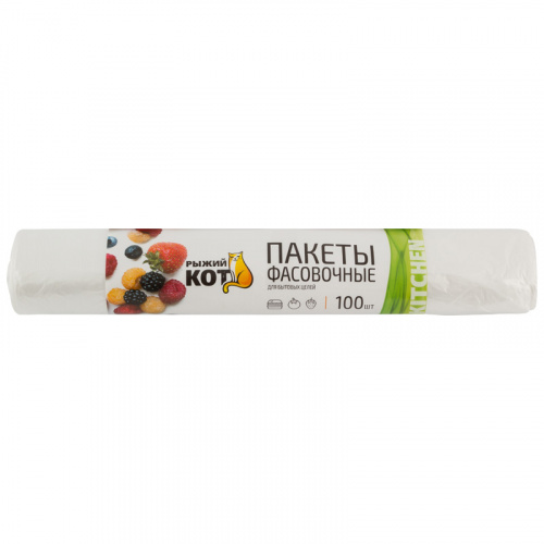 Пакеты фасовочные "РЫЖИЙ КОТ" 37*24см (100шт./рул.) (1/50) (310957) Пакеты фасовочные "РЫЖИЙ КОТ" 37*24см (100шт./рул.) (1/50) (310957)