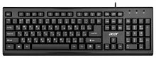 Клавиатура проводная ACER OKW120 черный USB Multimedia (1/20) (ZL.KBDEE.006)