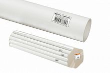 Труба гладкая жесткая ПВХ d 20 (104 м) длина 2 м индивид. штрихкод, белая (цена за 1 метр) TDM (SQ0404-0032)