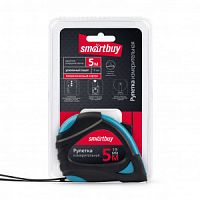 Рулетка SMARTBUY измерительная, 5мх19мм, прорезиненный корпус, 2 фиксатора,усиленный зацеп (1/12/72) (SBT-MTP-519P2)