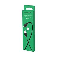Кабель USB - 8 pin Borofone BX19 Benefit, 1.0м, круглый, 2.4A, силикон, цвет: чёрный (1/648) (6931474701756)