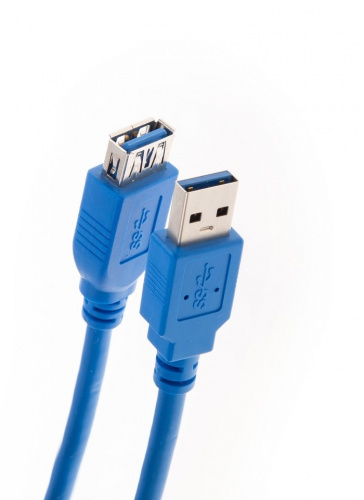 Кабель удлинительный AOPEN USB 3.0 - AF, 3 м., синий (1/40) (ACU302-3M)