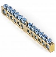 Шина "N" нулевая (латунь) SMARTBUY 6х9мм, 12 группкрепеж по центру (1/500) (SBE-bc-12)