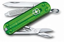 Нож перочинный Victorinox Classic Green Tea, 58 мм., 7 функций (карт. коробка) (0.6223.T41G)