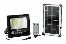 Прожектор ЭРА светодиодный уличный на солн. бат. 50W, 360 lm, 5000K, с датч. движения, ПДУ, IP65 (10 (1/10) (Б0049546)