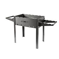 Мангал разборный "СОКОЛ" 43 сталь толщиной 2мм, размер жаровни 50х30см (1/40) (62-0034)