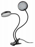 Светильник светодиодный ЭРА для растений на прищепке FITO-20W-АLED-R красно-синего спектра 20 Вт черный (1/12) (Б0053290)