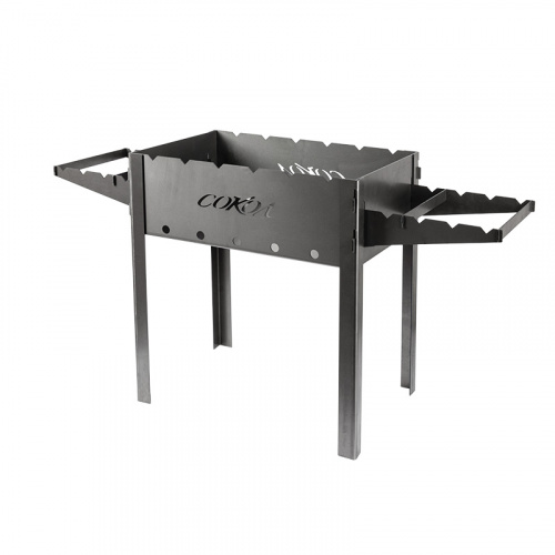 Мангал разборный "СОКОЛ" 43 сталь толщиной 2мм, размер жаровни 50х30см (1/40) (62-0034)