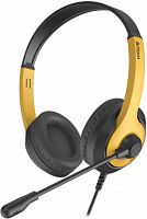 Гарнитура A4TECH Fstyler FH100U желтый/черный 2м накладные USB оголовье (FH100U) (FH100U (BUMBLEBEE))