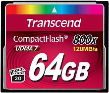 Карта памяти CF  Transcend  64GB  (800x) (TS64GCF800)