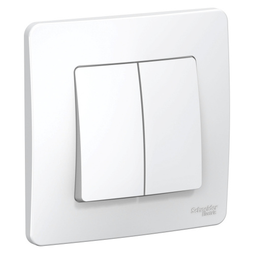 Переключатель проходной 2-кл. С/У BLANCA 10А IP20 (сх. 6+6) 250В бел. Systeme Electric BLNVS106601 (1/10/60)