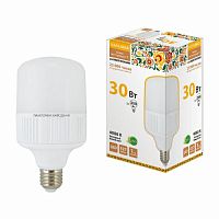 Лампа светодиодная НАРОДНАЯ T-30 Вт-230 В-6500 К–E27 (99x168 мм) (1/50) (SQ0340-1643)