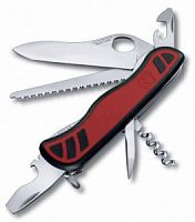 Нож перочинный Victorinox Forester M Grip, 111 мм., 12 функций, красный/чёрный (карт. коробка) (0.8361.MC)