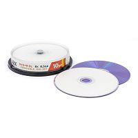 Диск MIREX DVD+R 8Х 8,5ГБ двухслойный для печати (полная заливка) Кейк бокс 10 (10/300) (UL130069A8L)