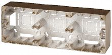 Коробка ЭРА, серии ЭРА 12, наклад. монтажа 3 поста, бронза (5/50/600) 12 -6103-13