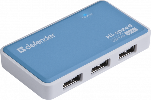 Разветвитель DEFENDER QUADRO POWER USB 2.0,4 порта (1/50) (83503) фото 2