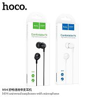 Наушники внутриканальные HOCO M94, Jack 3.5мм, 1.2 м, цвет: чёрный (1/31/310) (6931474767202)