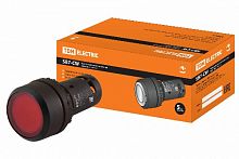 Кнопка SB7-CW3462-24V(LED) d22мм, 1р красная TDM (SQ0746-0028)