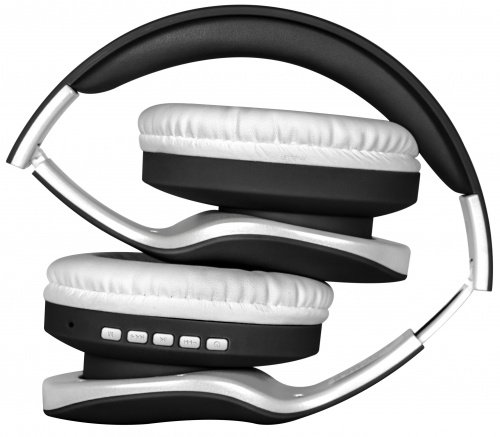 Наушники полноразмерные DEFENDER FreeMotion B525, Bluetooth,MP3.FM, черные/белые (1/40) (63525) фото 7