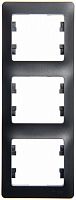 Рамка 3-м GLOSSA верт. антрацит Systeme Electric GSL000707 (1/5/20)