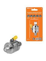 Грозозащита коакс каб TV/SAT/CATV, F-гнездо/F-штекер 75 Ом DC-2,5 ГГц, газ,100Вт, с зазем, IP67, TDM (1/60) (SQ2404-0001)