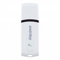 Флеш-накопитель USB  8GB  Smart Buy  Paean  белый (SB8GBPN-W)