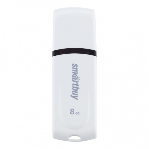 Флеш-накопитель USB  8GB  Smart Buy  Paean  белый (SB8GBPN-W)