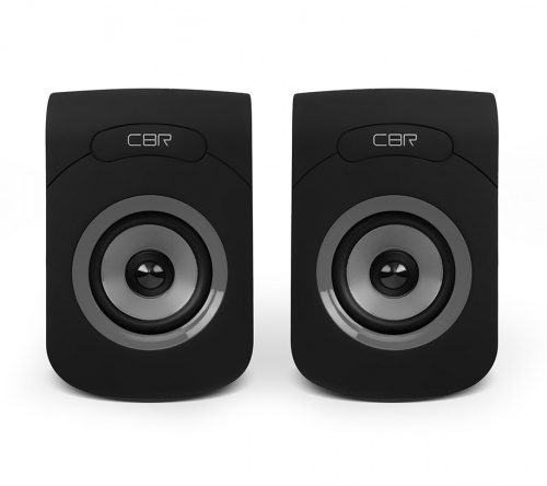 Акустическая система 2.0, CBR CMS 366 Grey, USB, 2х3 Вт (6 Вт RMS), пластик, "софт-тач", 3.5 мм лин. стереовход, кабель 1,2 м, чёрный-серый (1/40)