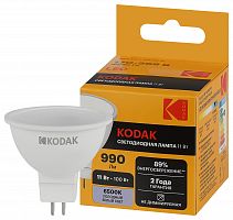 Лампа светодиодная KODAK MR16 GU5.3-11W-865-GU5.3 11Вт софит холодный дневной свет (1/100) (Б0057646)