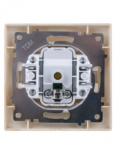 Розетка телевизионная простая (0-2400МГц, "мама") сосна , с/у, "Лама" (10/120) TDM (SQ1815-0317) фото 3 Розетка телевизионная простая (0-2400МГц, "мама") сосна , с/у, "Лама" (10/120) TDM (SQ1815-0317) фото 3