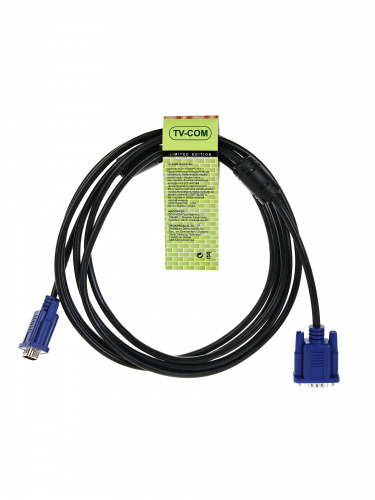 Кабель соединительный TV-COM SVGA (15M - M), 2 фильтра, 3 м. (1/70) (QCG120H-3M) фото 3