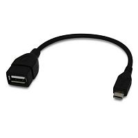 Кабель RITMIX RCC-010 OTG, Micro USB-USB-AF, медный, д/переферийных устр-в и флеш, 0,15 м. (1/20/500) (15119598)