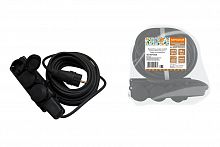 Удлинитель НАРОДНЫЙ шнур силовой каучук КГ IP44 3 гнезда с/з, 3700 Вт 30м (1/3) (SQ1307-0228)