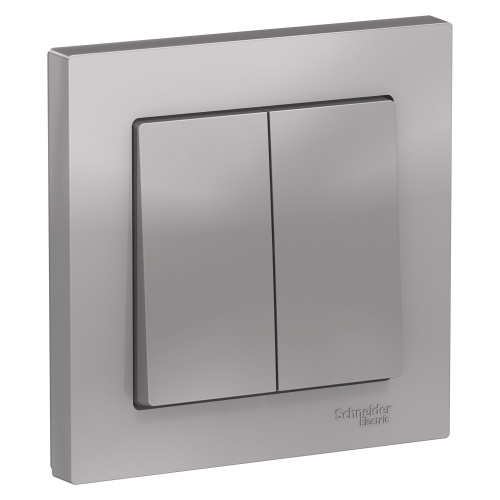 Выключатель 2-кл. С/У ATLASDESIGN 10А IP20 (сх. 5) 10AX в сборе алюм. Systeme Electric ATN000352 (1/10/60) Выключатель 2-кл. С/У ATLASDESIGN 10А IP20 (сх. 5) 10AX в сборе алюм. Systeme Electric ATN000352 (1/10/60)