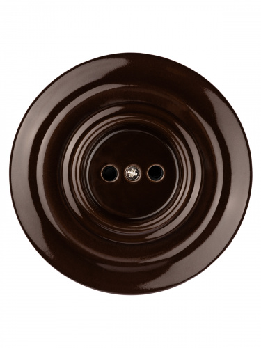 Розетка TDM скрытой установки фарфоровая 2П 10А 250В коричневая «Болонь» (1/36) (SQ1820-0421) фото 5 Розетка TDM скрытой установки фарфоровая 2П 10А 250В коричневая «Болонь» (1/36) (SQ1820-0421) фото 5