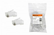 Разъем RJ-45 UTP для кабеля кат. 6, 8P8C (100шт) TDM (SQ0561-0004)