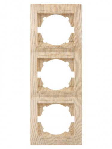 Рамка 3-х постовая вертикальная сосна , с/у, "Лама" (15/180) TDM (SQ1815-0334) фото 4 Рамка 3-х постовая вертикальная сосна , с/у, "Лама" (15/180) TDM (SQ1815-0334) фото 4