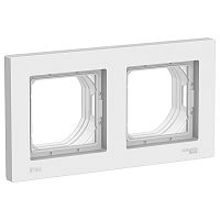 Рамка 2-м ATLASDESIGN Aqua IP44 бел. Systeme Electric ATN440102 (1/5/30)