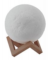 Светильник светодиодный ЭРА настольный NLED-491-1W-W ЛУНА датчик прикосновения диммер 3000/6500 K аккумуляторный диаметр 15см белый (12/144) (Б0043093)